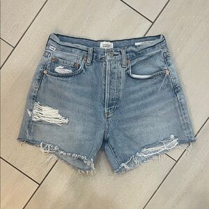 Citizens of Humanity Light Wash Distressed Jean Shorts